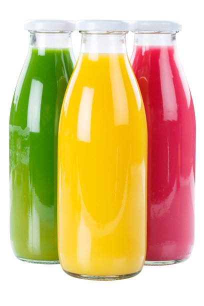 果汁冰沙橙子水果水果冰沙在瓶子孤立图片下载