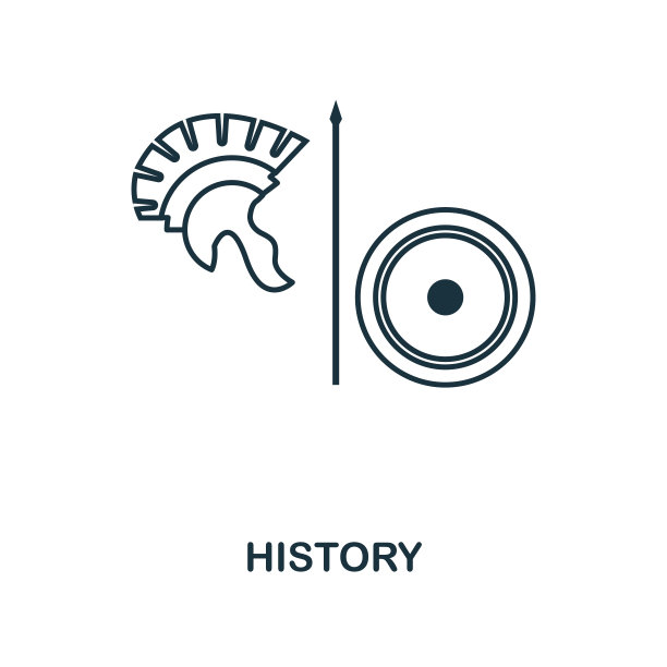 历史轮廓图标。创意设计从学校图标收集。Premium history outline图标。用于网页设计，应用程序，软件和打印。图片下载