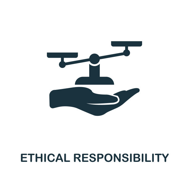 伦理责任图标。单色风格设计来自商业道德图标集合。用户界面和用户体验。像素完美的道德责任图标。用于网页设计，应用程序，软件，打印使用。图片下载