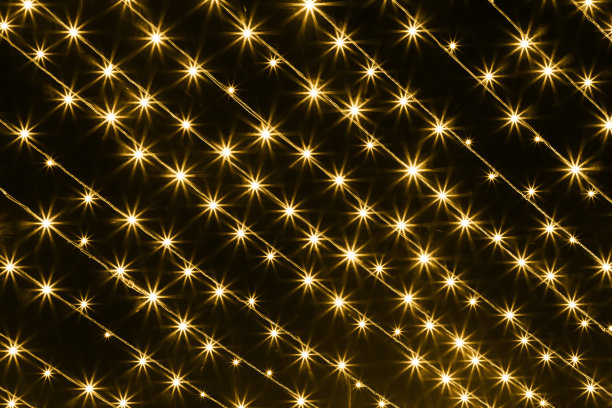 五彩缤纷的圣诞彩灯质地不错图片下载