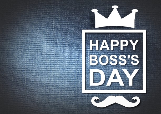 快乐老板日插图背景，海报或网络横幅图片下载
