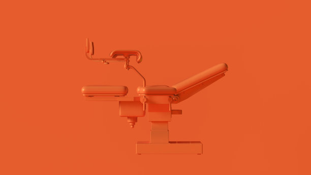 橙色妇产科椅图片下载