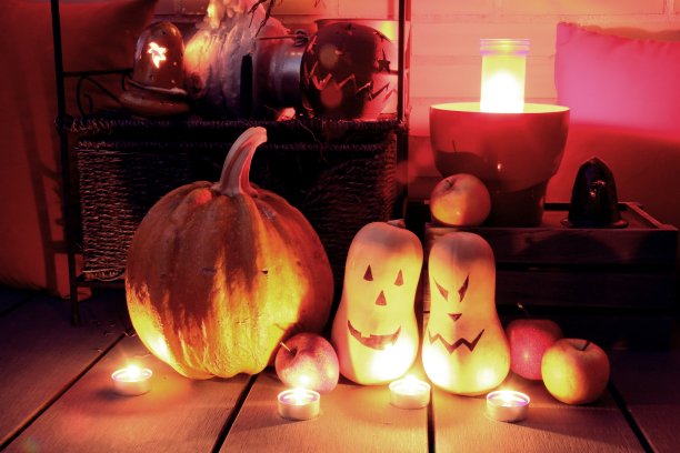 万圣节静物。图片下载