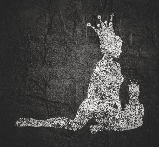 女人和猫的剪影图片下载