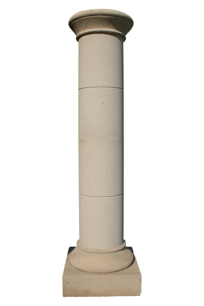 希腊圆柱孤立在白色图片下载