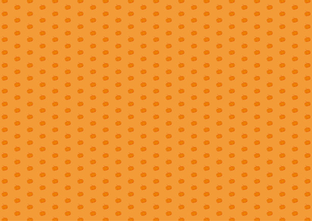 万圣节小南瓜橙色手绘图案背景图片下载