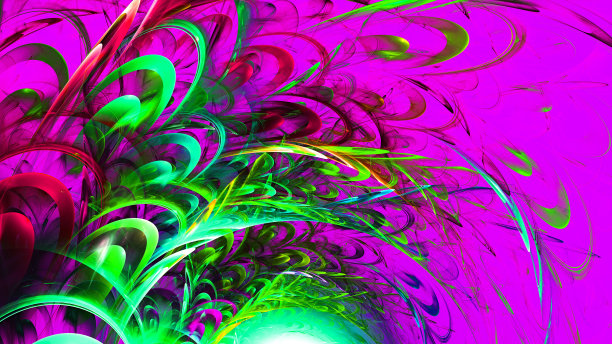 抽象分形艺术背景在插画空间几何。图片下载