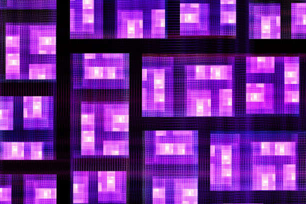 抽象分形艺术背景在插画空间几何。图片下载