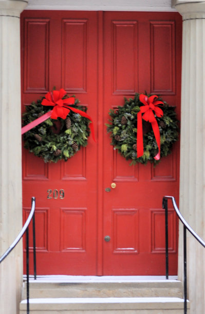 城里的圣诞节图片下载