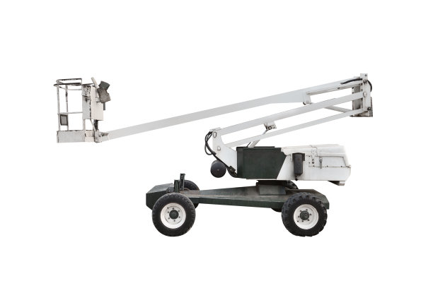 工业升降机孤立在白色背景上图片下载