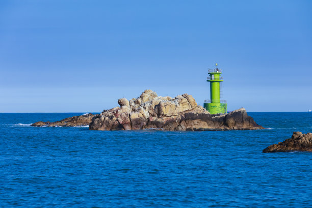 韩国釜山柱城教堂附近的灯塔。图片下载