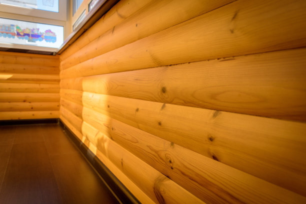 凉廊上的木制墙壁图片下载