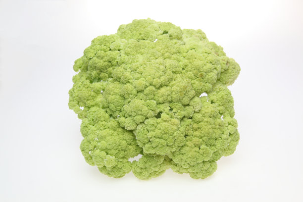 白色背景下的花椰菜图片下载