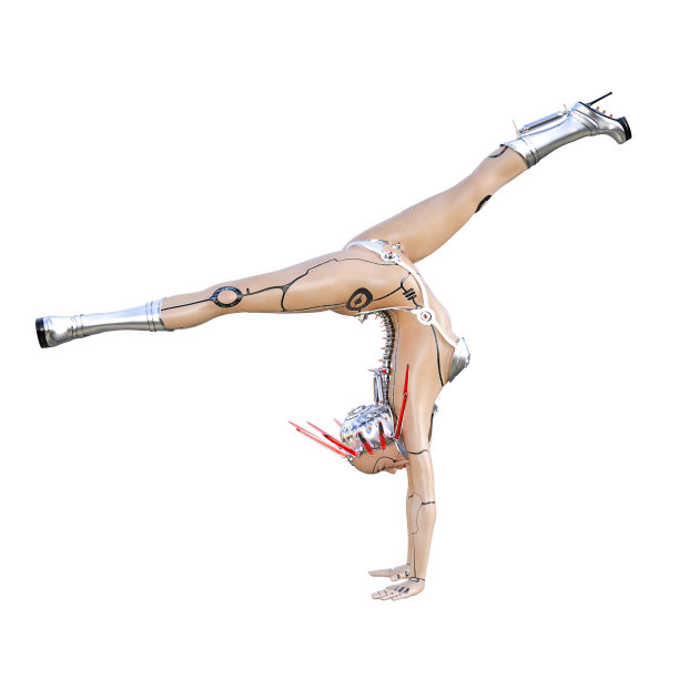 机器人女人未来的金属比基尼。图片下载