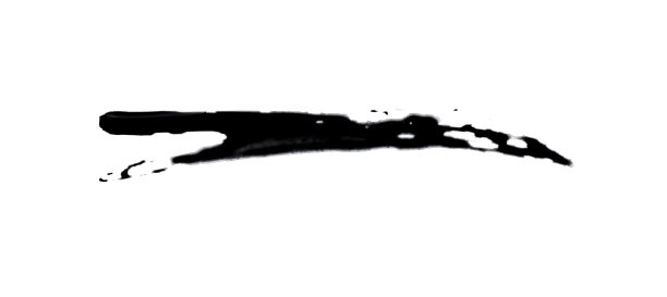 抽象的黑色水彩颜料飞溅孤立的白色背景图片下载