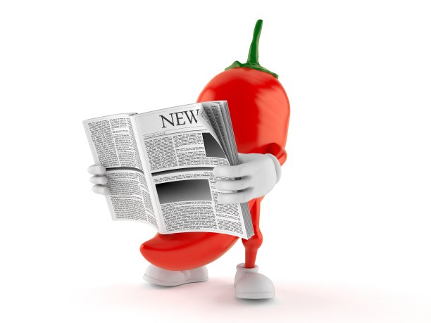 辣椒字读报纸图片下载