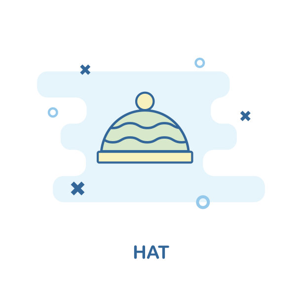 帽子图标。单色风格设计从服装图标系列。用户界面和用户体验。像素完美的帽子图标。用于网页设计，应用程序，软件，打印使用。图片下载