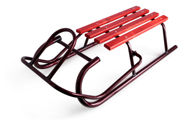 经典的白色雪橇。图片下载