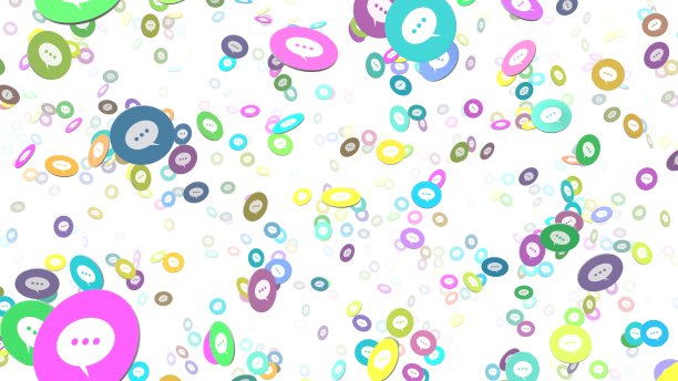 社交媒体信息符号图片下载