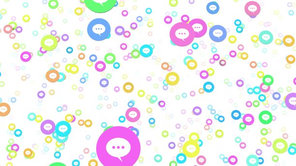 社交媒体信息符号图片下载