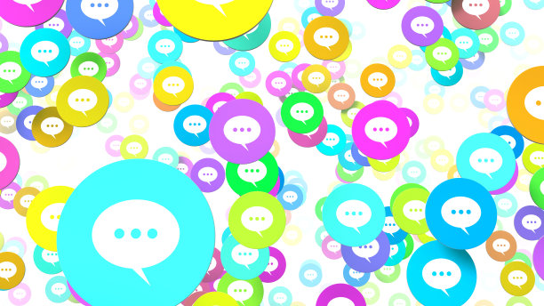 社交媒体信息符号图片下载