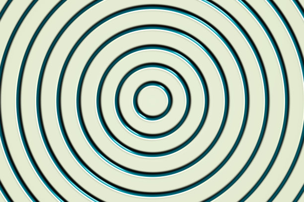 白色塑料墙面上的绿色螺旋线结构，抽象背景图片下载