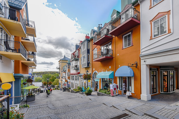 Mont-Tremblant村主要购物街右侧图片下载