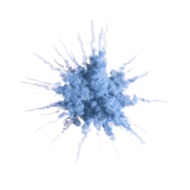 浅蓝色的小烟云图片下载