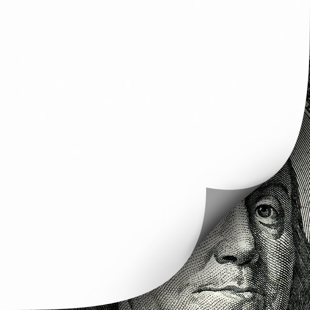 概念金融图像的空白页卷曲超过100美元美元纸币的美元货币图片下载