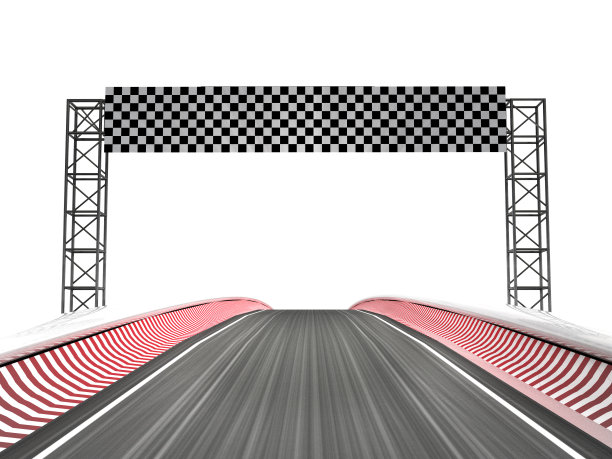 赛车赛道终点线横版图片下载
