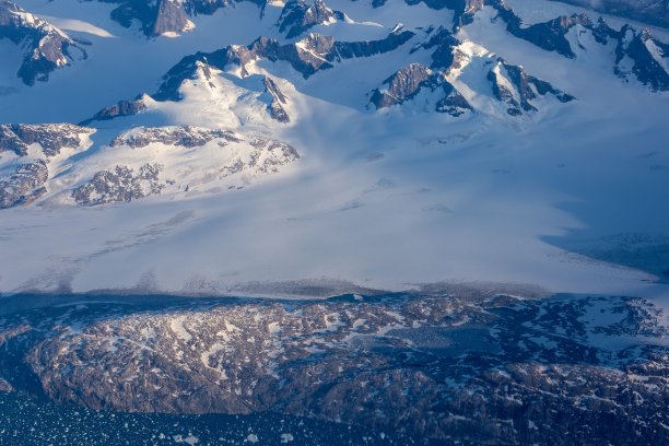格陵兰岛鸟瞰图图片下载