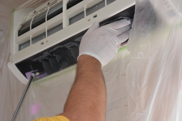 空调的清洁工作图片下载