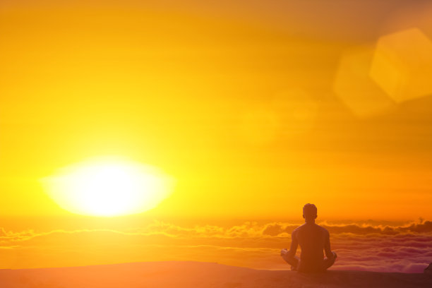 伟大的想法正念冥想3D工作图片下载