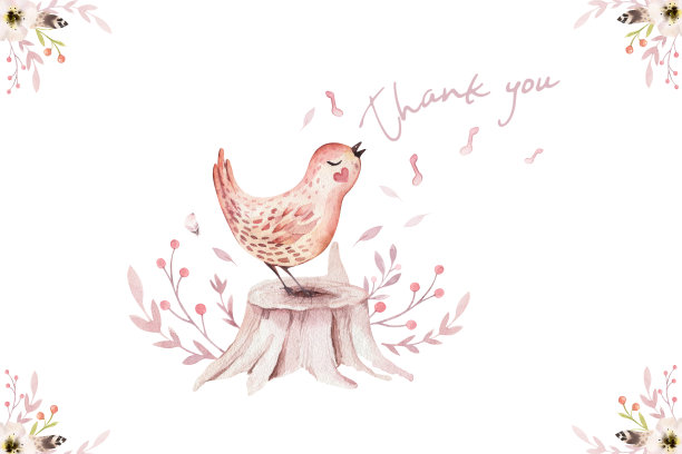 可爱的小狐狸，小鹿动物托儿所鸟和熊孤立的儿童插图。水彩画波西森林，水彩画，刺猬形象苗圃海报素材图片