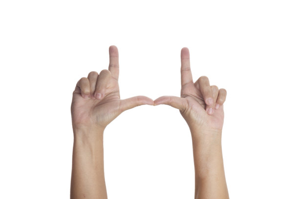 两只手制作框架。图片下载