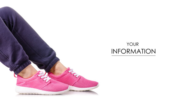 女人女腿运动裤运动鞋运动锻炼模式图片下载