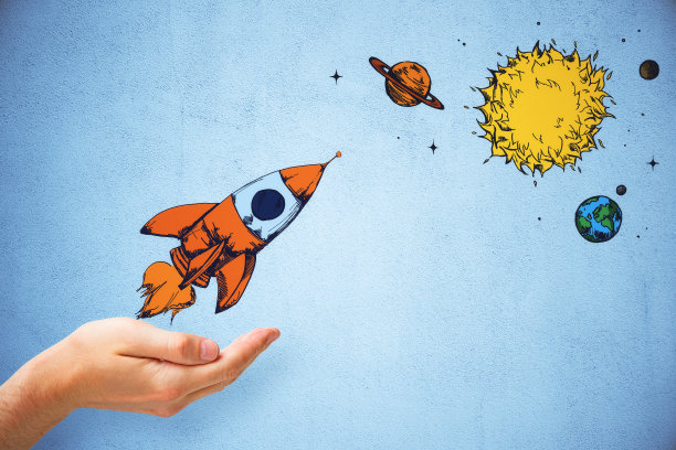 创业和行星概念图片下载