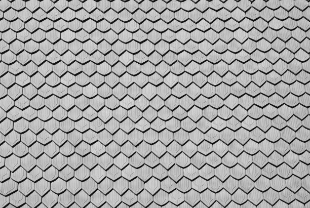 背景面六边形，对称瓷砖，纹理灰色，对比图片下载
