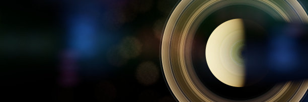 土星，太阳系的第六大行星，俯视图图片下载