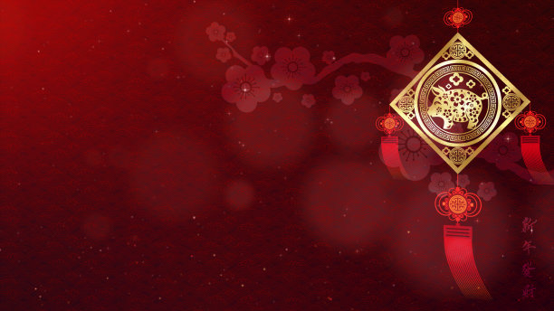 春节背景装修背景装修2019年猪年图片下载