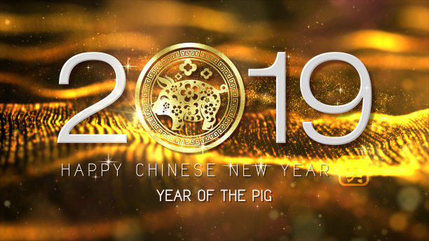 春节背景装修背景装修2019年猪年图片下载