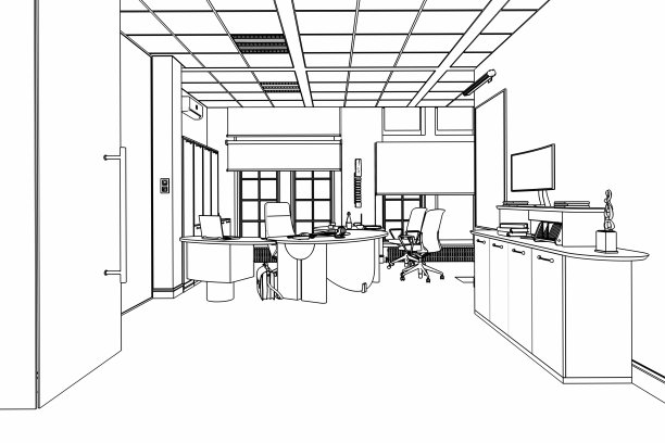 行政办公室01(简图)图片下载