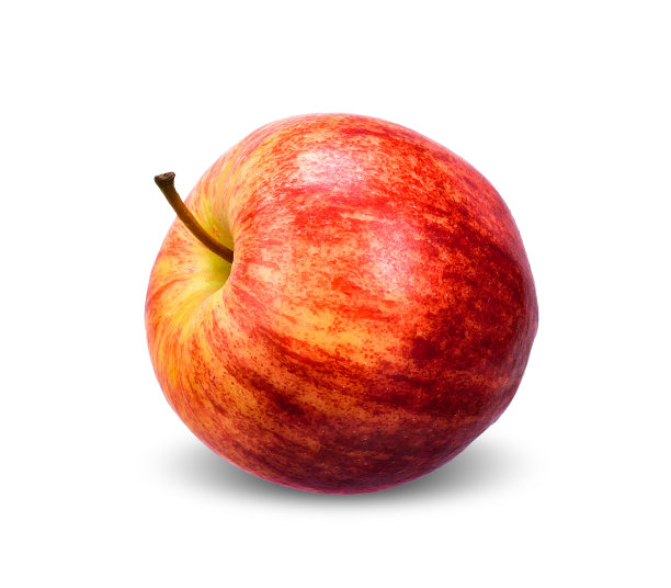 苹果孤立在白色的修剪路径图片下载
