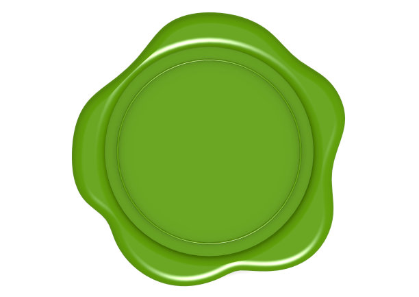 绿色蜡密封图片下载