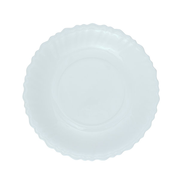 白色背景上的白色盘子图片下载