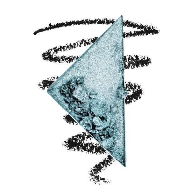 蓝色眼影和黑色眼线图片下载