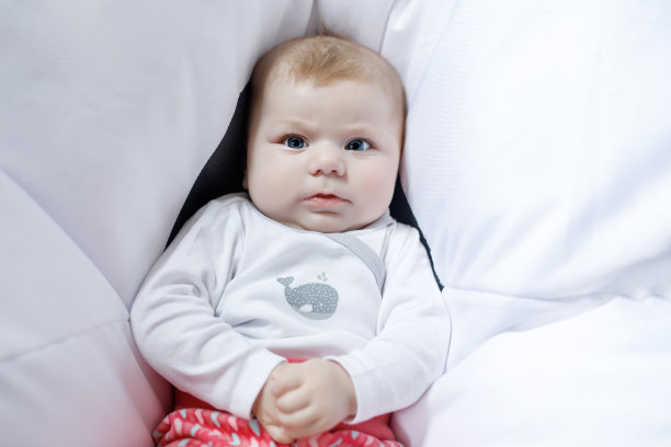可爱的新生婴儿肖像素材图片