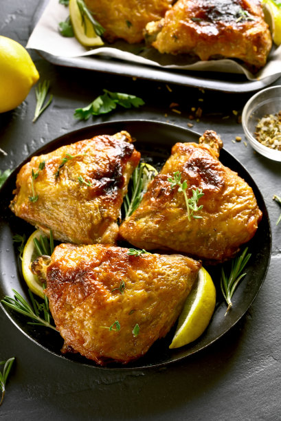 烤的鸡大腿图片下载