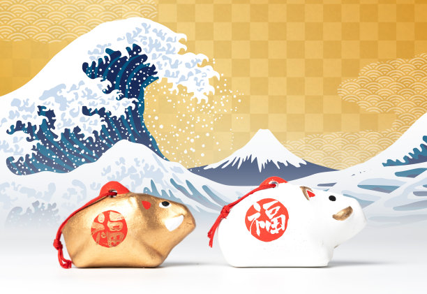 日本2019年新年贺卡。图片下载