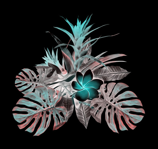 热带植物无缝模式图片下载